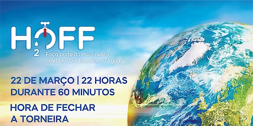 A APDA promove, pelo 2.º ano consecutivo, a iniciativa “H2OFF - Hora de fechar a torneira!” no Dia Mundial da Água, pelas 22h00