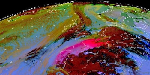 Concentração de Poeiras em Portugal Continental até 17 de Março