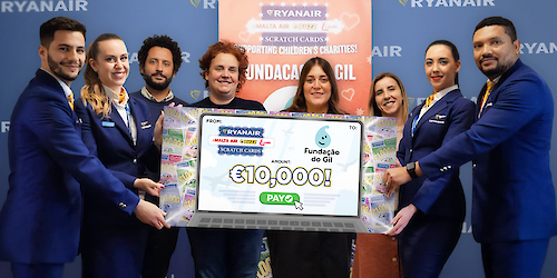 Ryanair doa 10 mil euros à Fundação do Gil