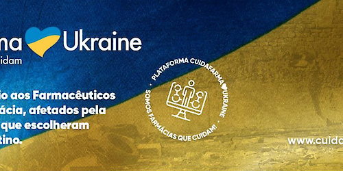A Cuidafarma com os Grupos de Farmácias seus associados, e em parceria com a Bluepharma lançou a Plataforma Cuidafarma Love Ukraine