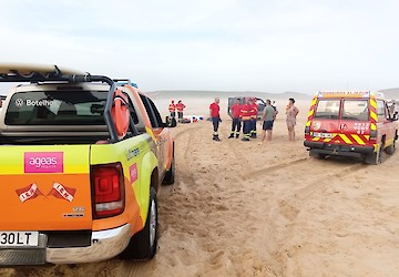 Uma pessoa morreu e uma outra encontra-se desaparecida na praia da Bordeira em Aljezur