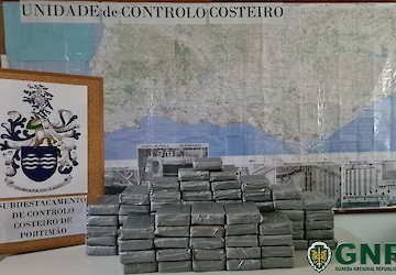 GNR UCC: Ria de Alvor - Apreensão de mais de 90 quilos de cocaína