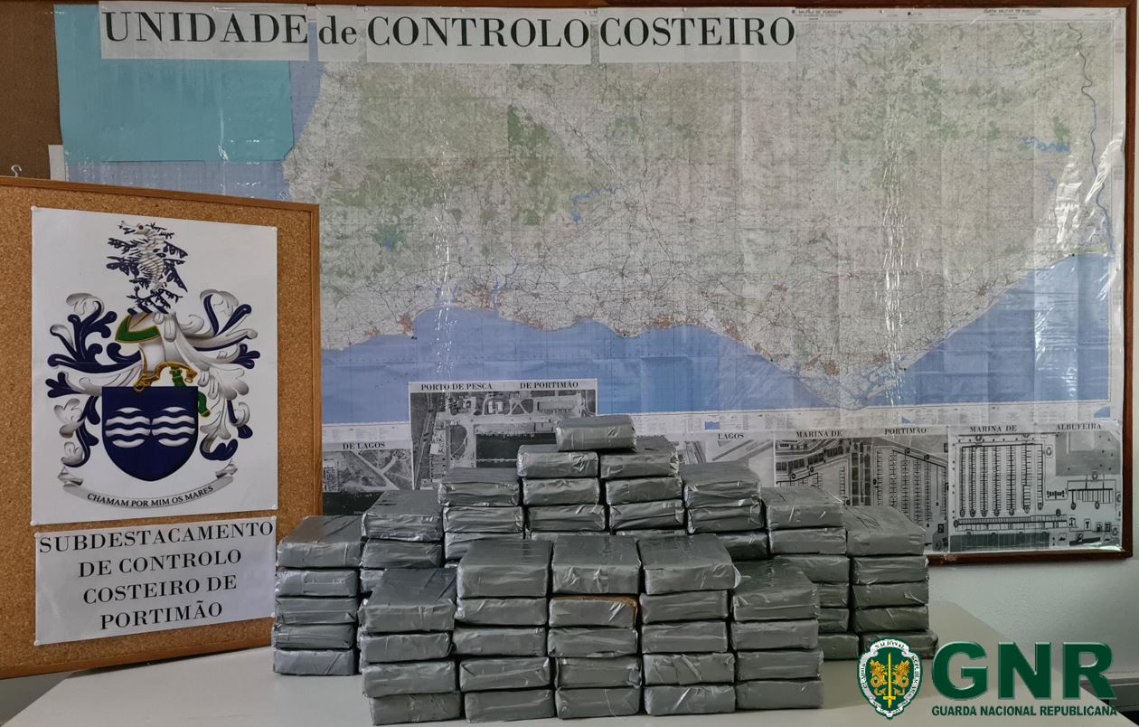 GNR UCC: Ria de Alvor - Apreensão de mais de 90 quilos de cocaína