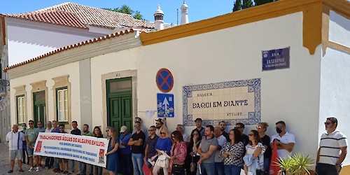 PCP diz que «está ao lado dos trabalhadores das Águas do Algarve em luta pelo aumento dos salários»