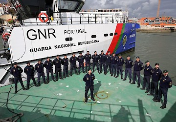 GNR: Regresso da Lancha de Patrulhamento Costeiro Bojador após missão em Itália