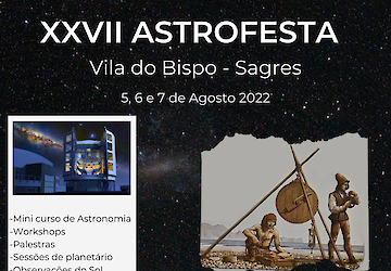 Sagres recebe festa da Astronomia de 5 a 7 de Agosto