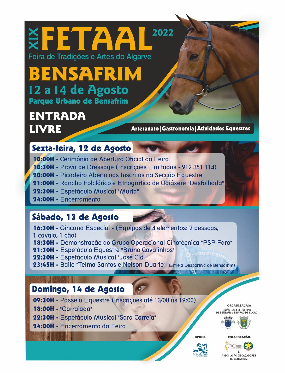 FETAAL - Feira de Tradições e Artes do Algarve regressa a Bensafrim com cartaz espectacular
