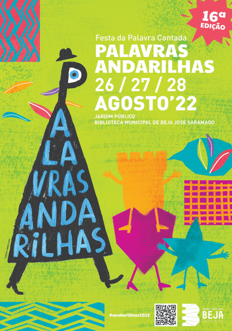 16ª edição das Palavras Andarilhas a não perder entre os dia 26 a 28 de Agosto em Beja