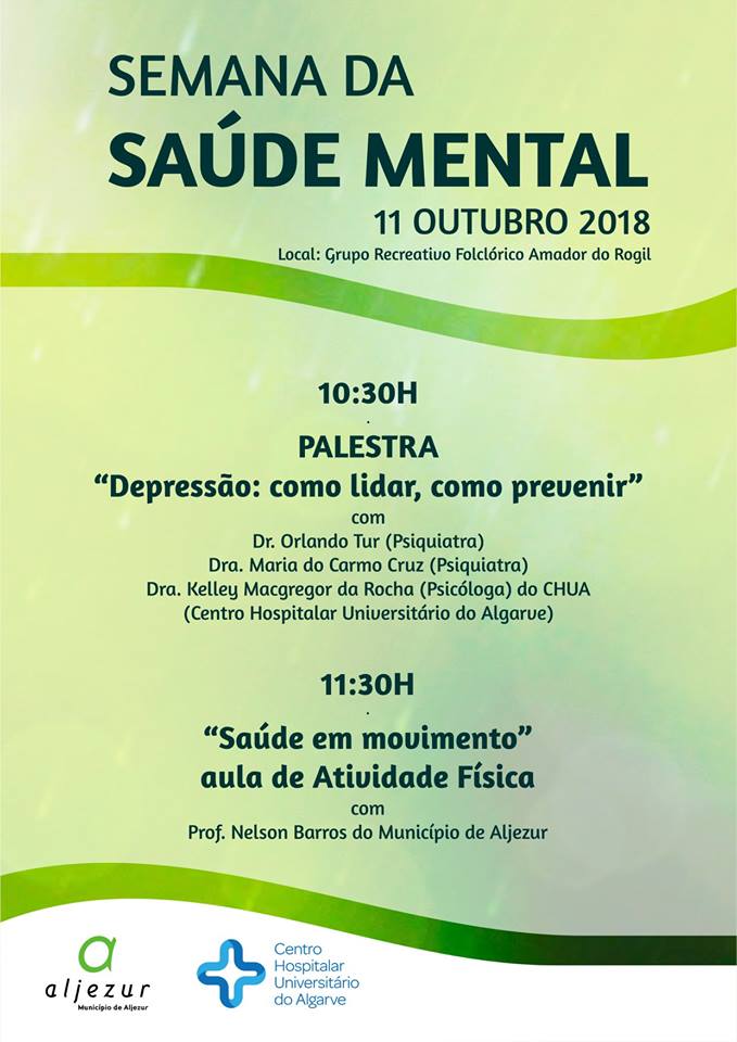 Semana da Saúde Mental celebrada em Aljezur com palestra sobre depressão