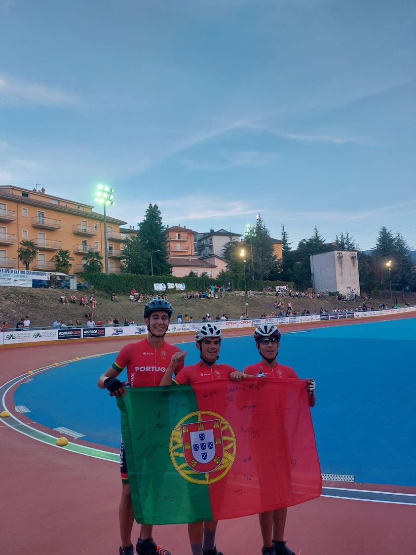 Patinagem de Velocidade: Lacobrigense Miguel Monteiro é Campeão da Europa na prova de 3 km Estafeta à Americana em Juvenis Masculinos