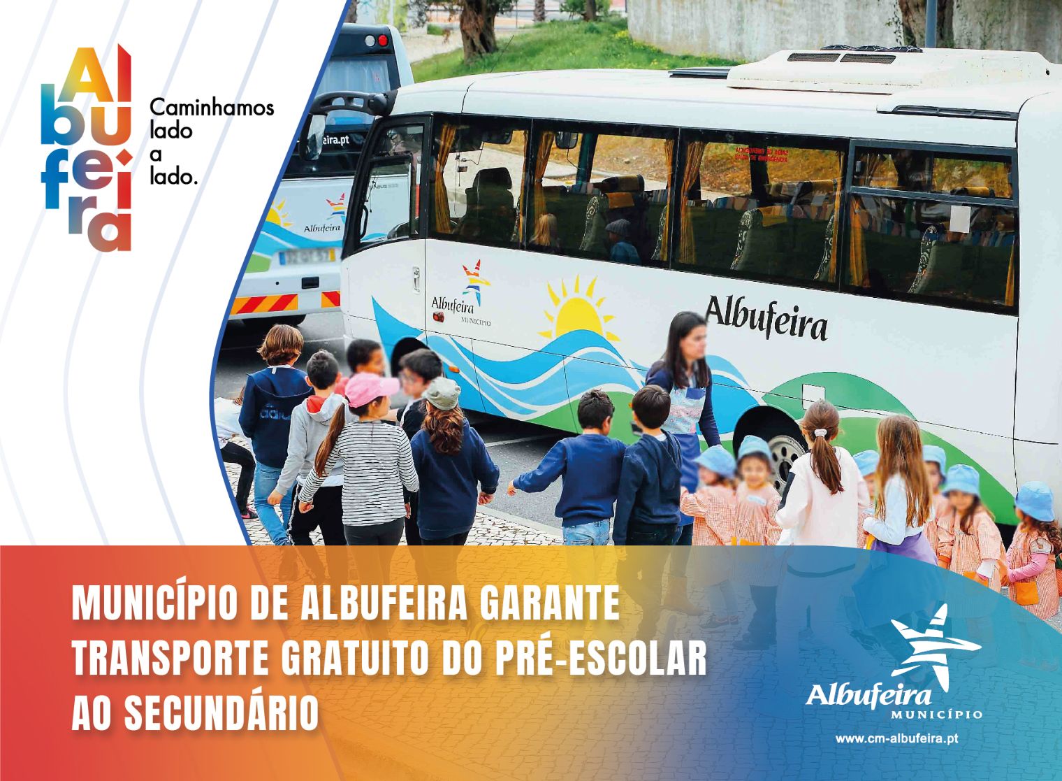 Município de Albufeira garante transporte gratuito do pré-escolar ao secundário