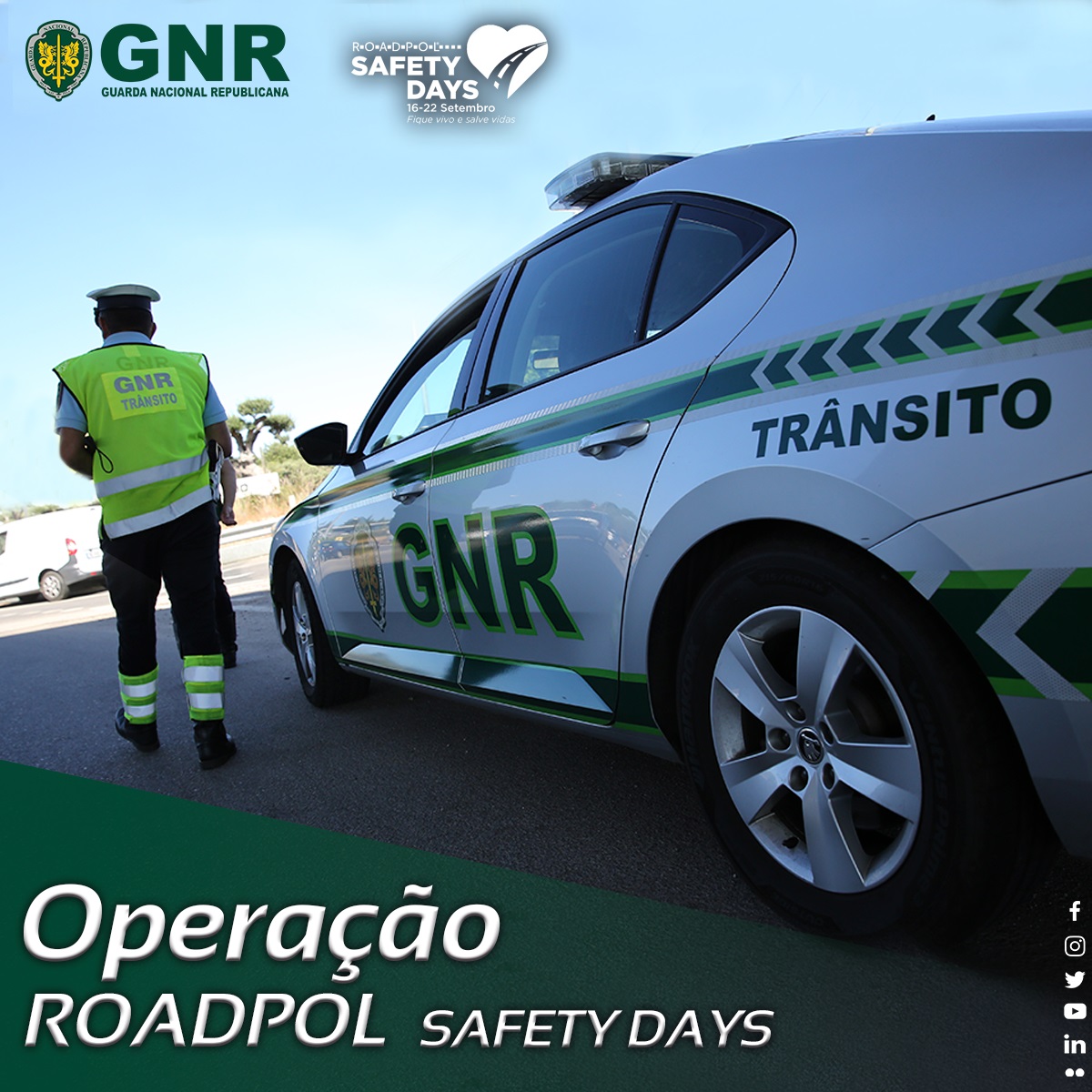 GNR: Operação “RoadPol – Safety Days”
