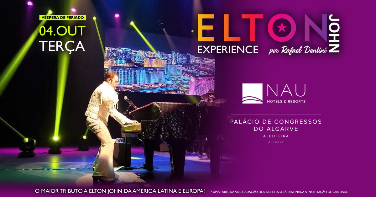Espectáculo de tributo a Elton John vai animar o Palácio de Congressos do Algarve