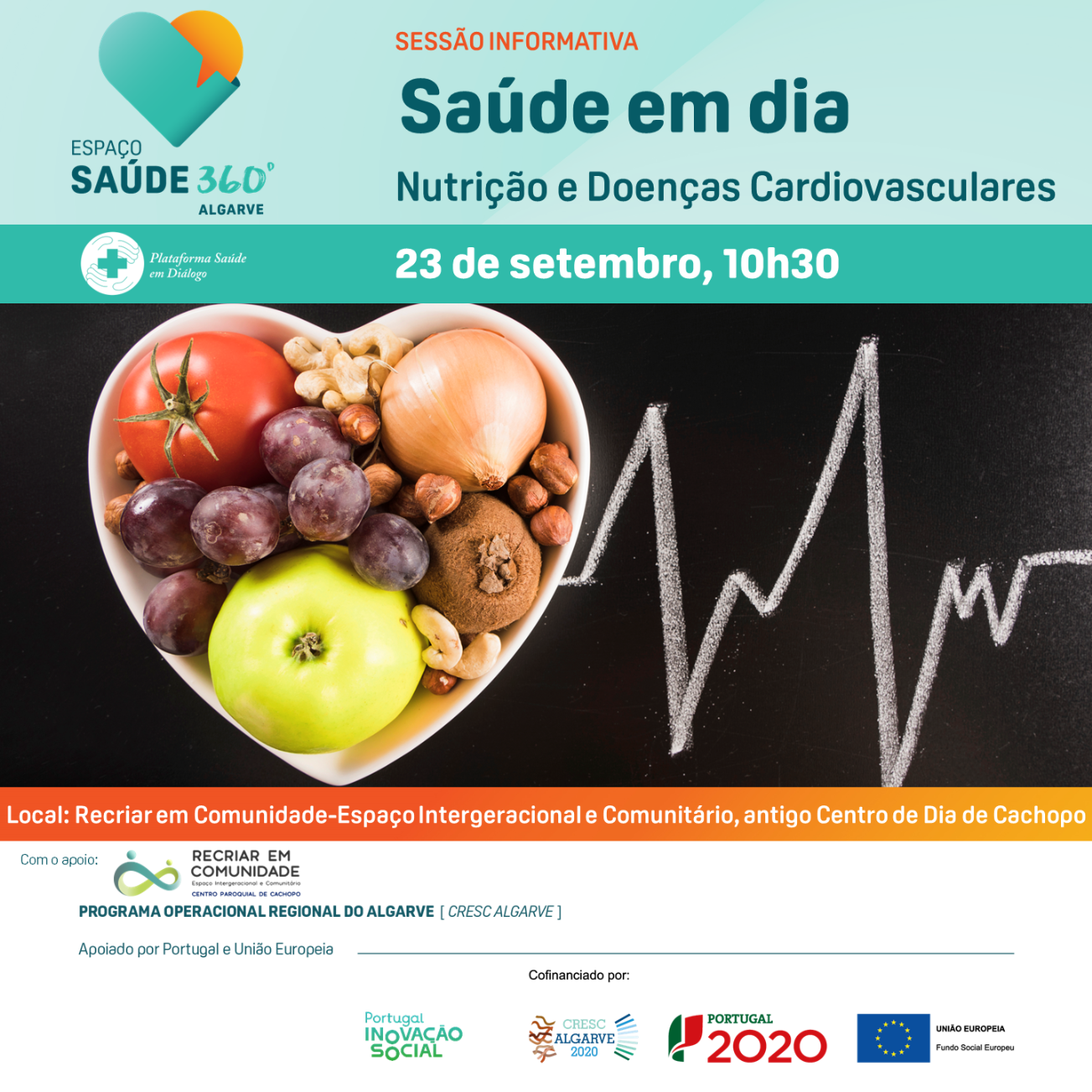 Espaço Saúde 360º Algarve promove sessão informativa sobre nutrição e a saúde cardiovascular