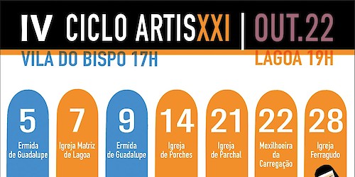 IV Ciclo de concertos Artis XXI a partir do dia 5 de Outubro