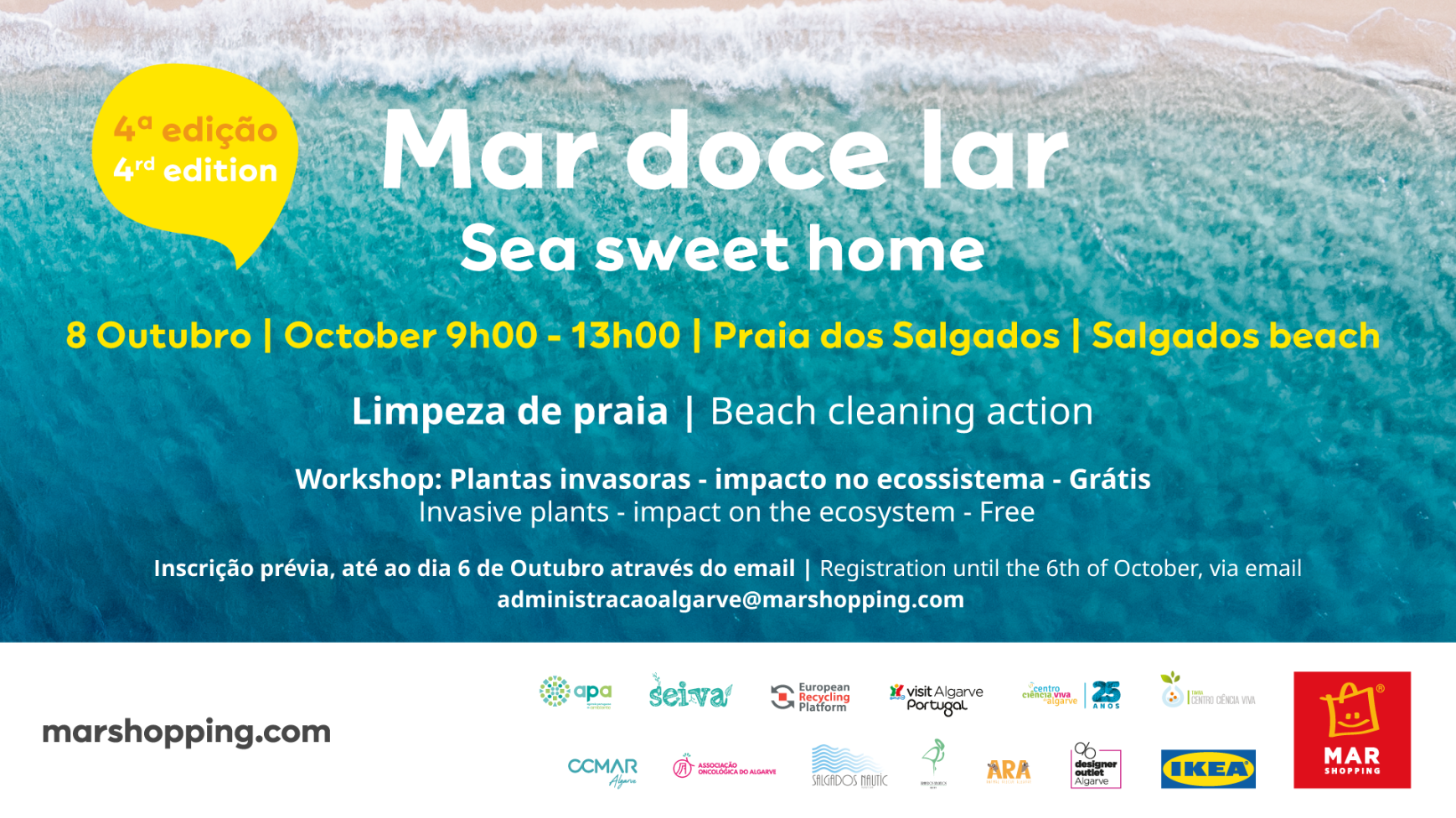 MAR Shopping Algarve promove 4º Edição "Limpeza de Praia"