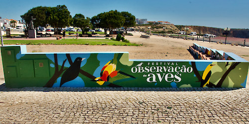 Sagres tem mural de arte pública alusivo ao "Festival de Observação de Aves & Actividades de Natureza"