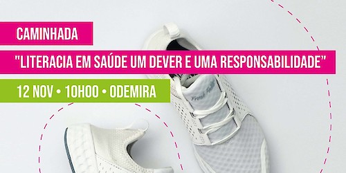 Caminhada "Literacia em saúde um dever e uma responsabilidade" irá realizar-se no dia 12 de Novembro em Odemira