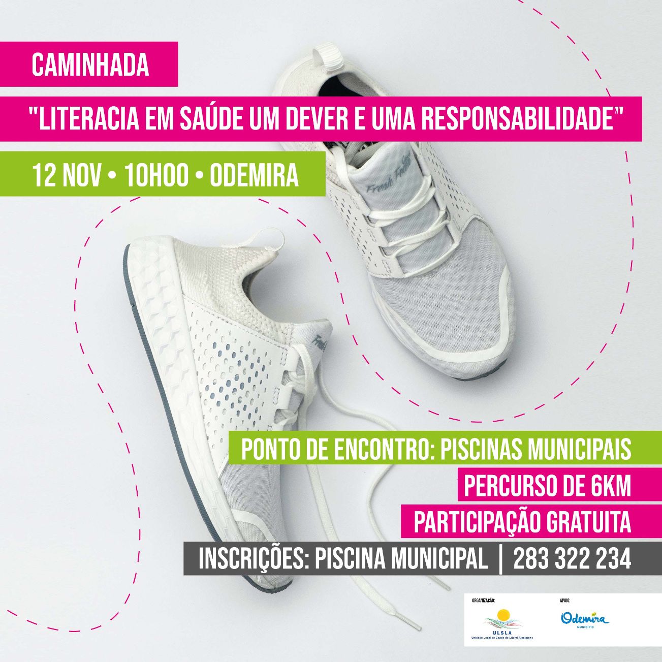 Caminhada "Literacia em saúde um dever e uma responsabilidade" irá realizar-se no dia 12 de Novembro em Odemira