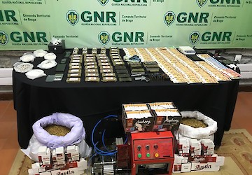GNR: Braga – Oito detidos por tráfico de estupefacientes