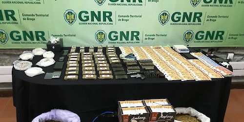 GNR: Braga – Oito detidos por tráfico de estupefacientes