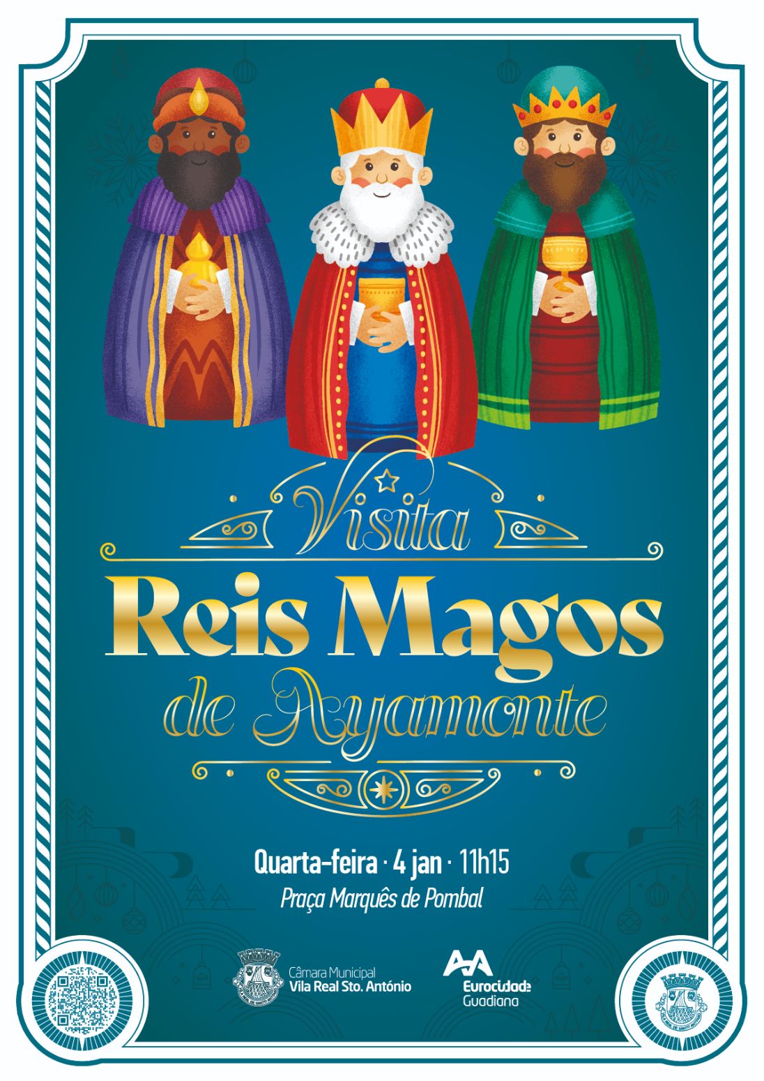 Reis Magos de Ayamonte recriam tradição em Vila Real de Santo António