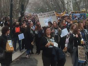 Setenta e seis autocarros levam mais de 4.300 professores do Algarve para a maior manifestação de sempre a nível nacional, em Lisboa, contra o governo - 1