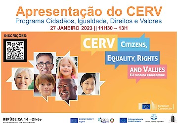Programa Europeu CERV - Cidadãos, Igualdade, Direitos e Valores – Apresentado no Algarve
