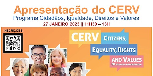 Programa Europeu CERV - Cidadãos, Igualdade, Direitos e Valores – Apresentado no Algarve