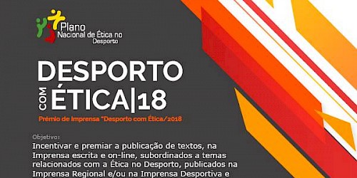 PNED - Prémio de Imprensa "Desporto com Ética/2018"