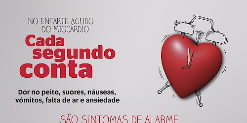 Campanha incentiva portugueses a atuar após reconhecimento dos sintomas de enfarte agudo do miocárdio