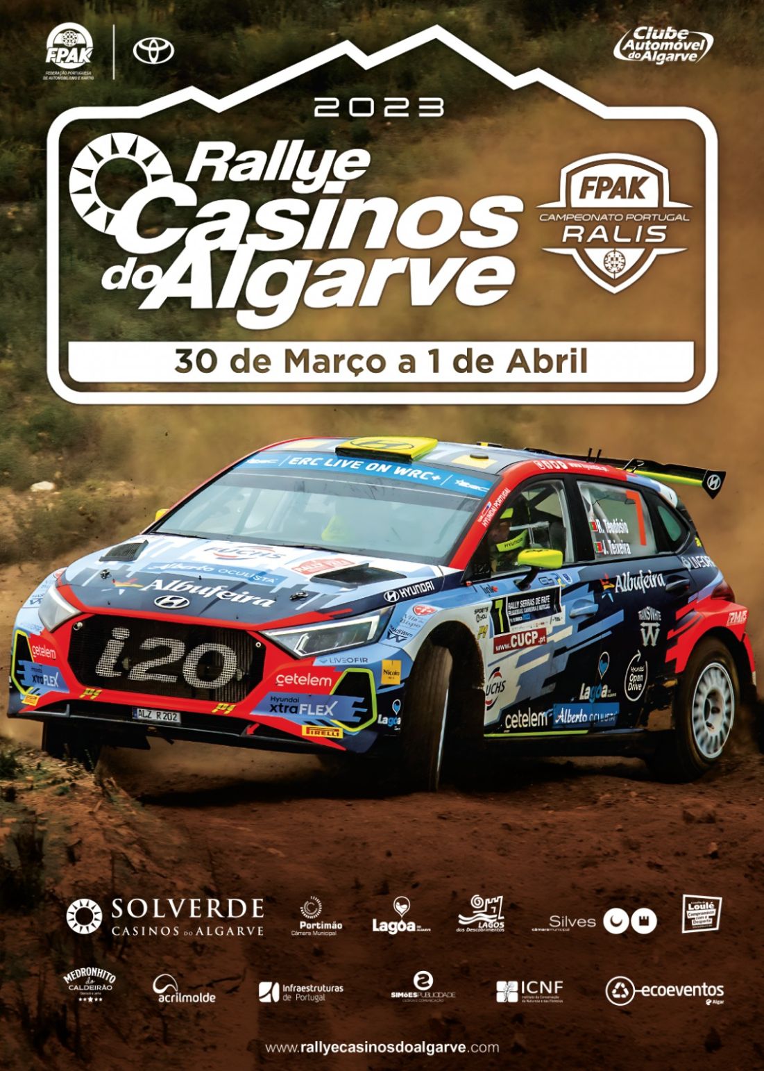 Rallye Casinos do Algarve regressa ao campeonato português de ralis e aos pisos de terra