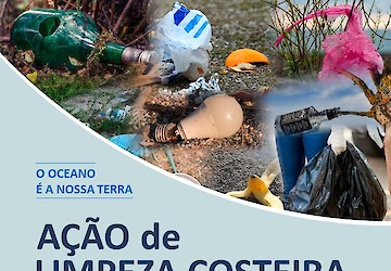 Acção de limpeza costeira em Sagres com a participação da atleta Joana Schenker