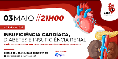 Webinar da AADIC aborda relação entre Insuficiência Cardíaca, Diabetes e Insuficiência Renal