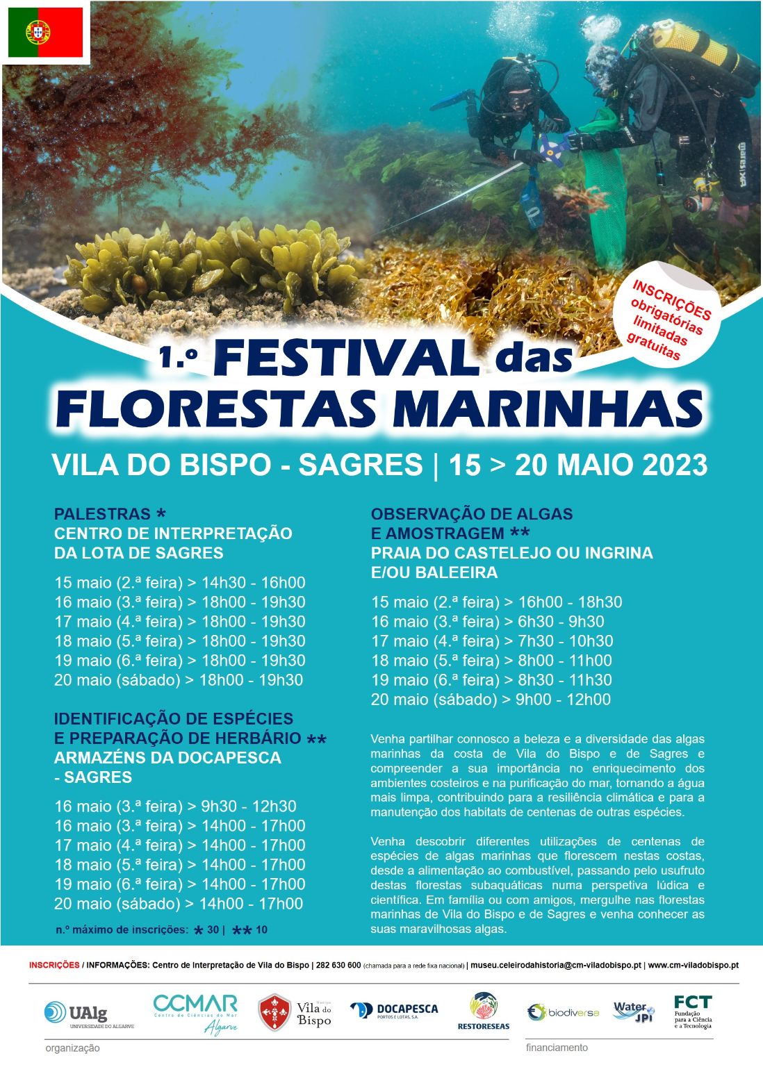 1.º Festival das Florestas Marinhas em Vila do Bispo