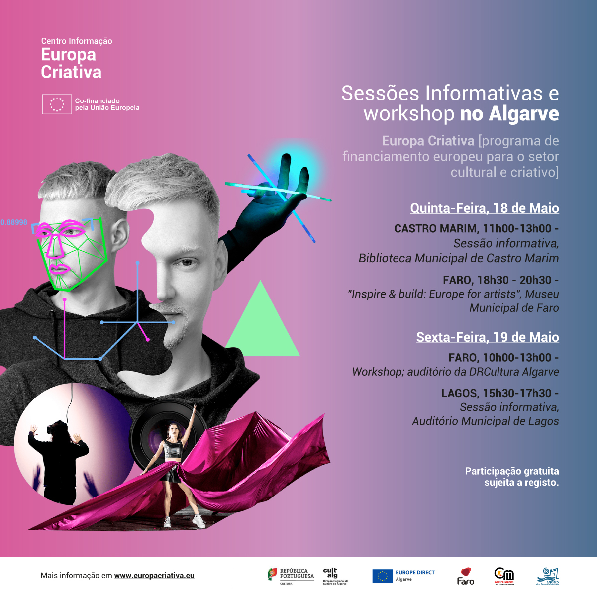 Sessões de capacitação sobre “Financiamento europeu para as artes e cultura” no Algarve