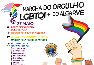 Marcha LGBTQI+ no Algarve | 27 de Maio | Faro