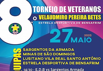 Torneio de Futebol Veteranos “Velaudmiro Pereira Betes” no Estrela Desportiva de Bensafrim