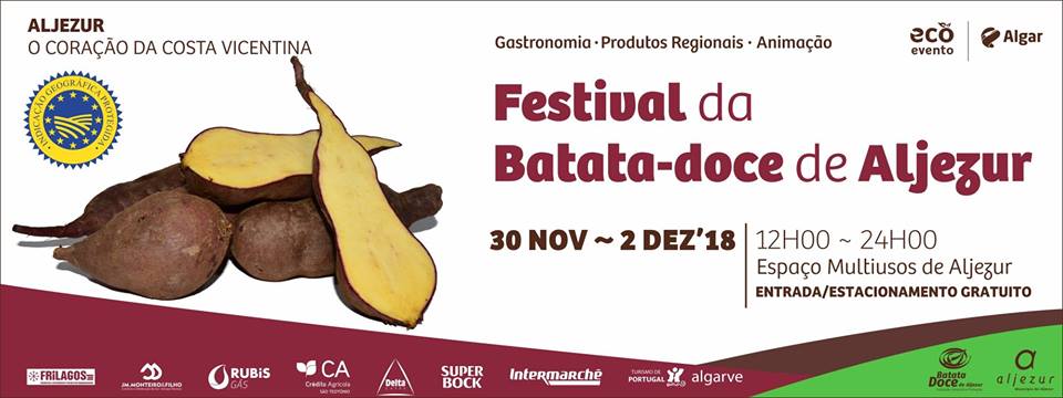 Festival da Batata-Doce de Aljezur 2018 – de 30 de Novembro a 2 de Dezembro: A melhor Batata-Doce do Mundo mora aqui!