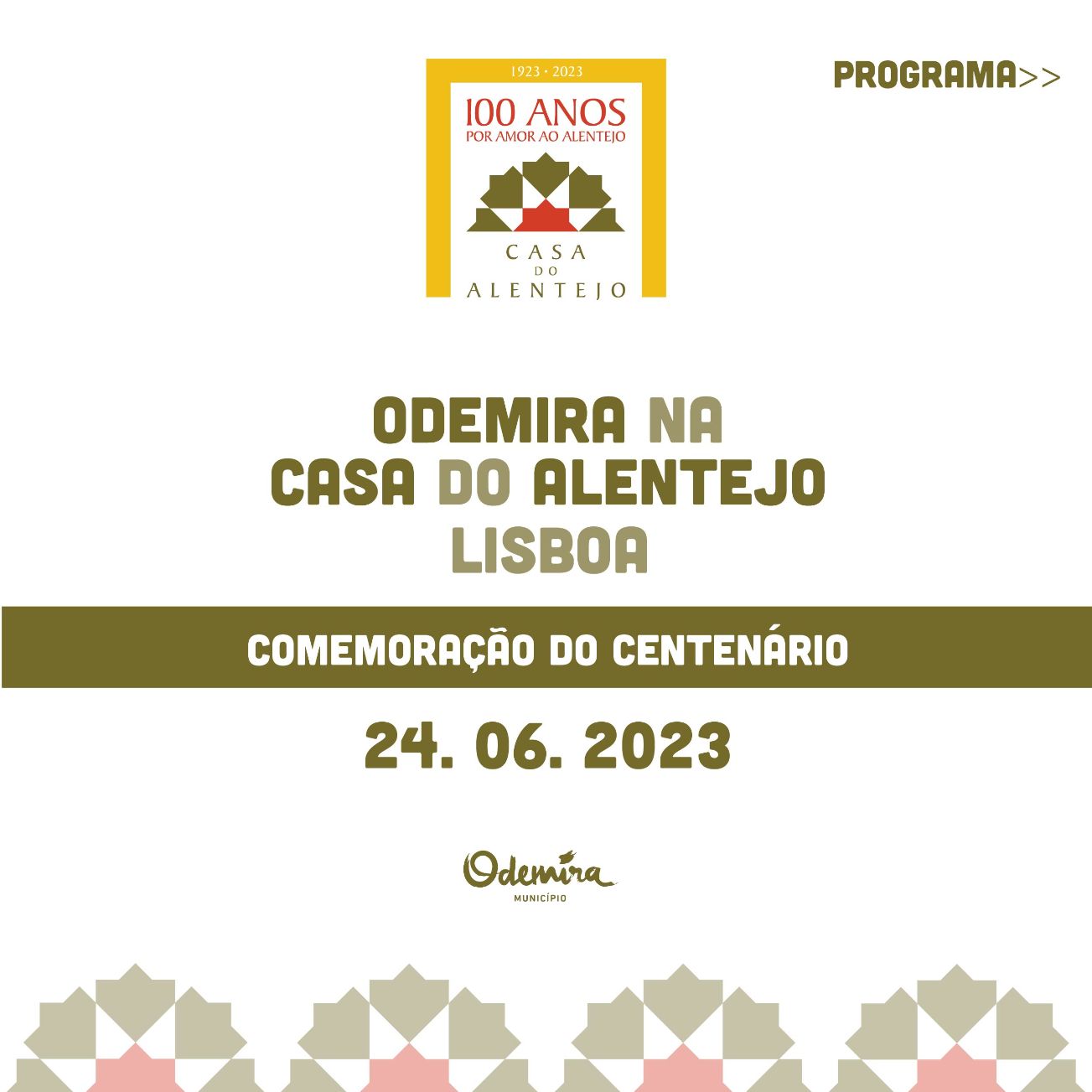 Odemira associa-se às Comemorações do Centenário da Casa do Alentejo