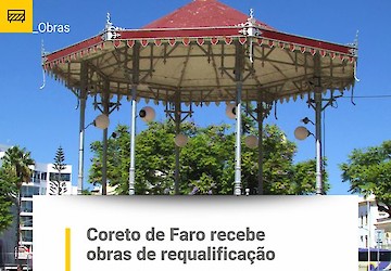 Coreto de Faro recebe obras de requalificação