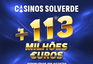 Agosto trouxe sorte aos Casinos do Algarve e prémios de mais de 48 milhões de euros