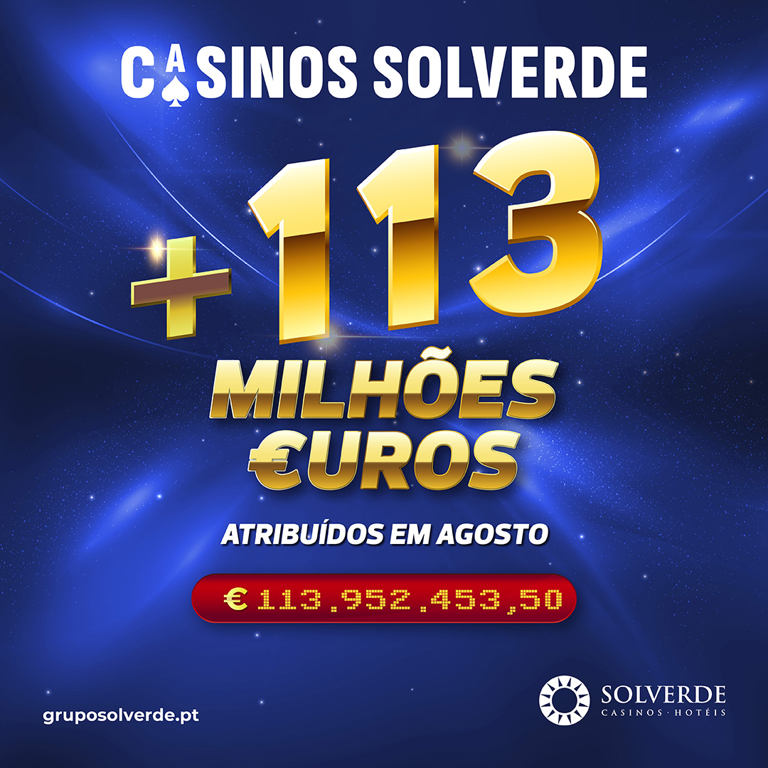 Agosto trouxe sorte aos Casinos do Algarve e prémios de mais de 48 milhões de euros