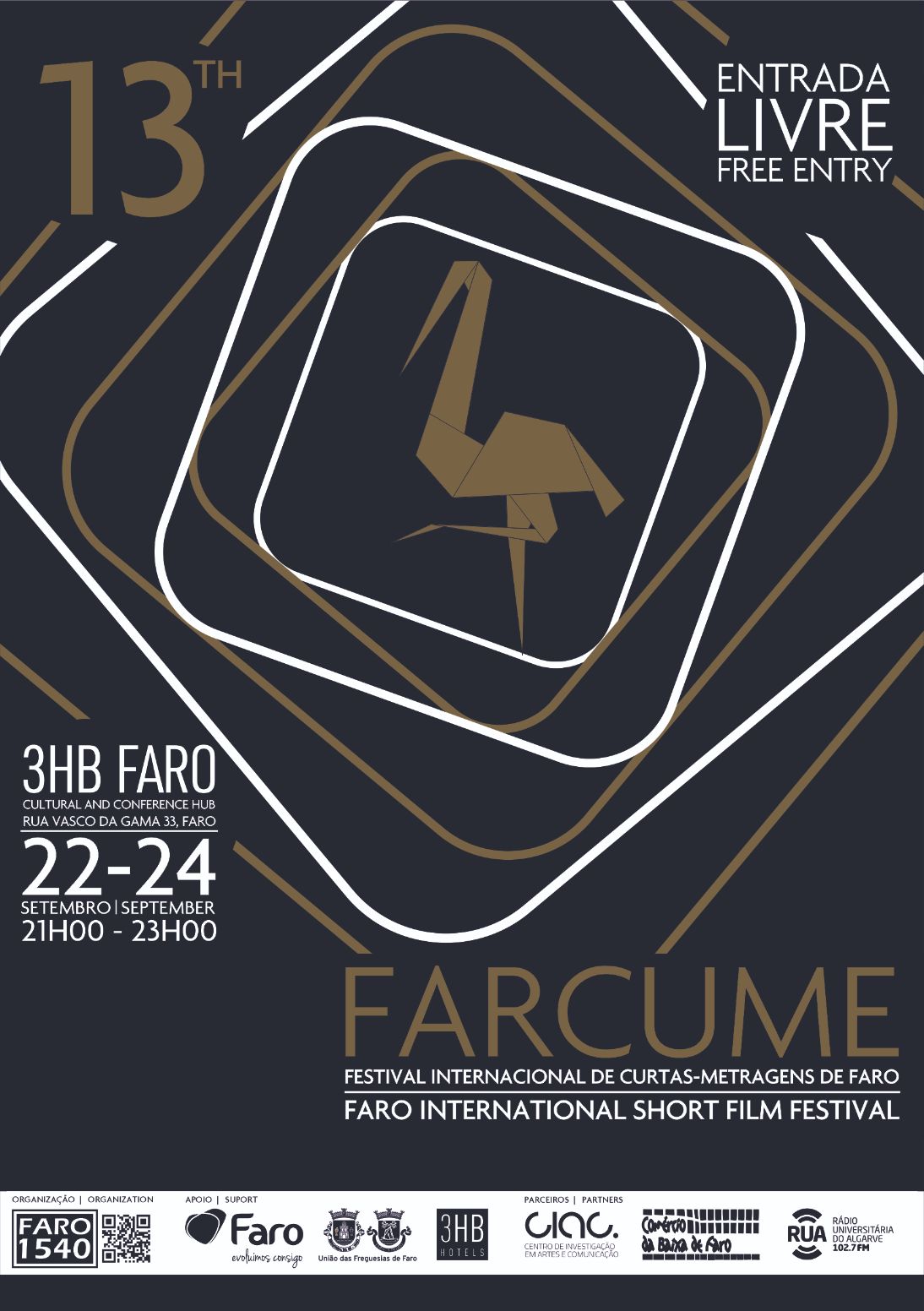 13.ª Edição do Farcume - Festival Internacional de Curtas Metragens de Faro