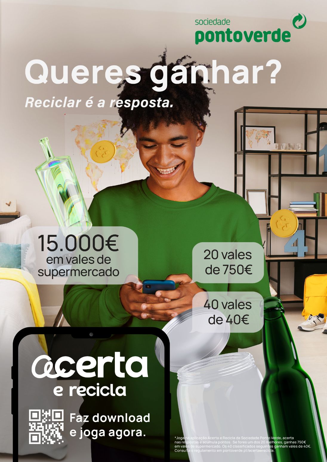 2.ª vaga “Acerta e Recicla”: há mais de 15 mil euros para dar numa nova vaga focada na reciclagem do vidro