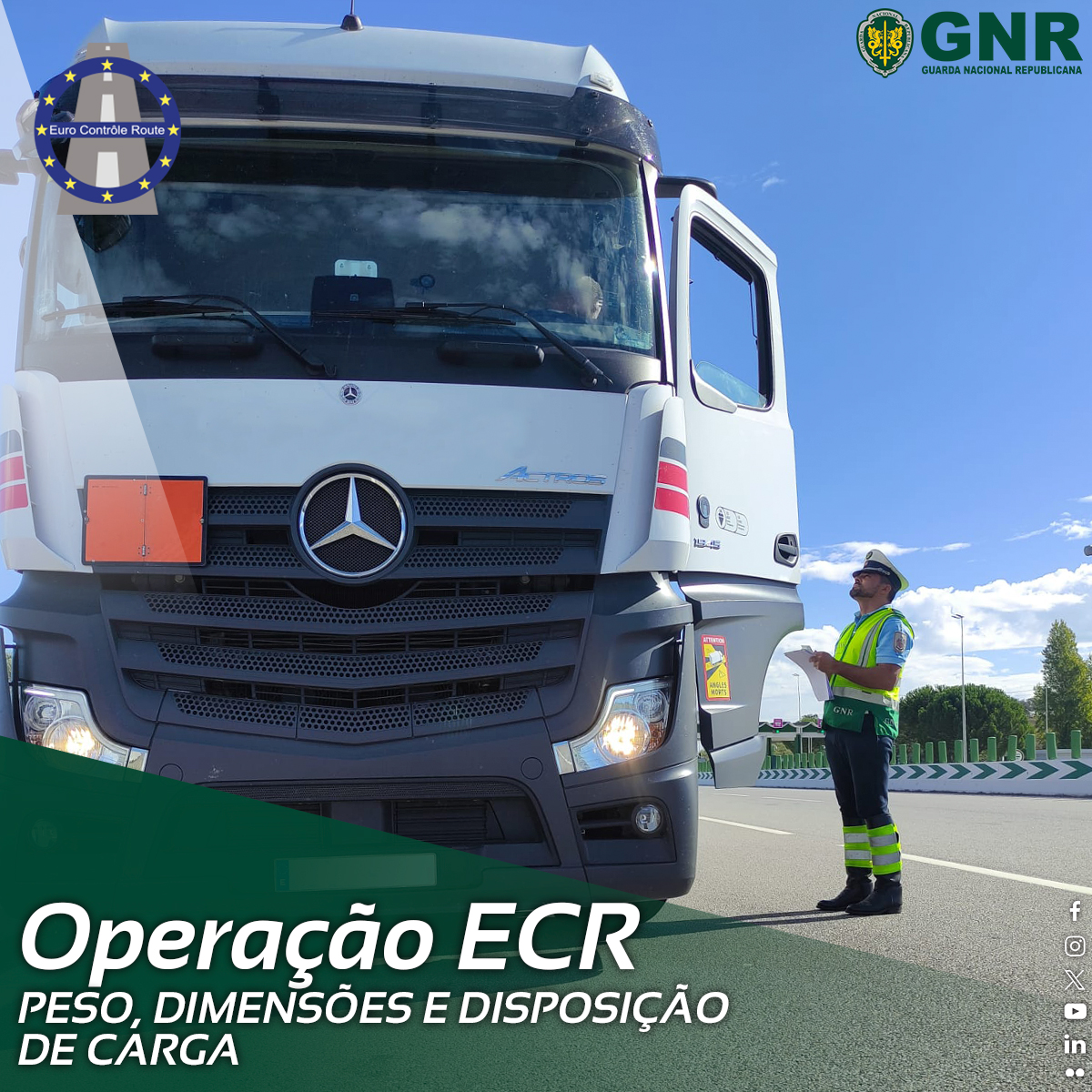 Operação ECR 2023 – “Peso, dimensões e disposição de carga”