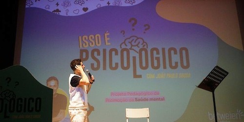 Saúde mental promovida na secundária de Loulé com a participação do apresentador João Paulo Sousa