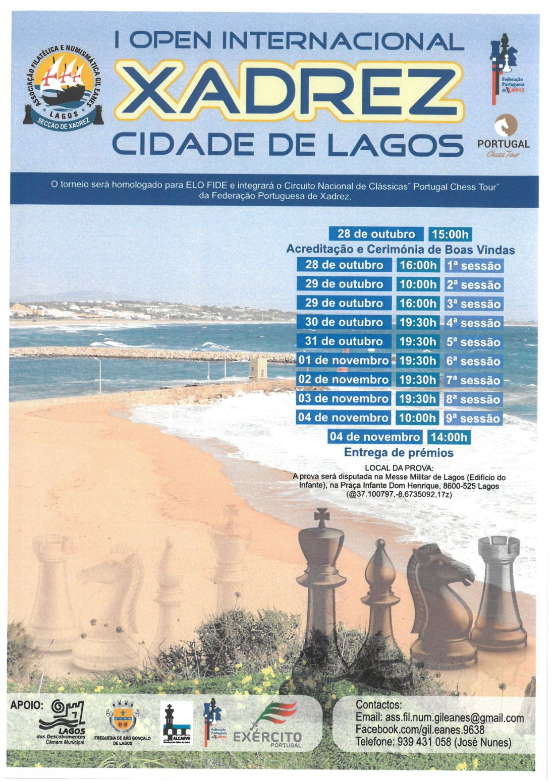 I Open Internacional de Xadrez “Cidade de Lagos“