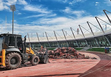 Autarquia de VRSA investe 500 mil euros na renovação da pista de atletismo do Complexo Desportivo