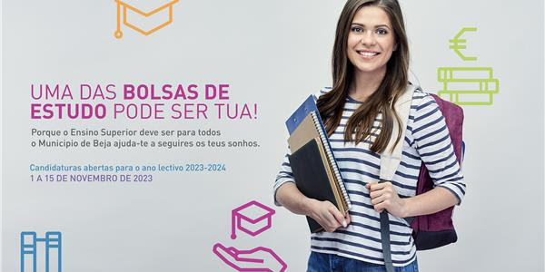 Beja: Bolsas de Estudo - Ano Letivo 2021/2022 - Abertura de Candidaturas